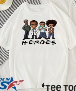 THE BOONDOCKS HEROES FRIENDS GIFT T-SHIRT