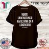 Underestimate Old Man Longboard Pink Ink Art Tee Shirts