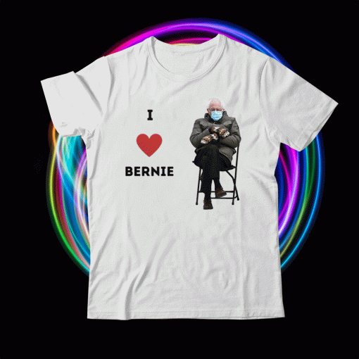 I Heart Bernie Sanders Mittens Sitting Inauguration Funny Shirt