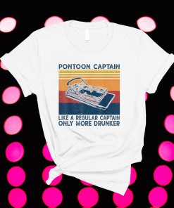 Pontoon captain like a regular captain boat Vintage Shirt