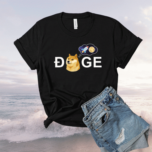 Dogecoin Doge HODL To the Moon Crypto Meme Shirt
