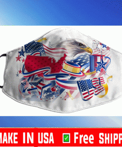 4th of july Happy Independence Day Engels Face Masks