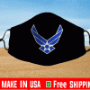 AirForce Logo Face Masks - U.S. AIR FORCE Face Mask