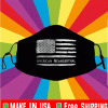 American Neanderthal Flag for Proud Neanderthals Face Mask