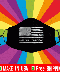 American Neanderthal Flag for Proud Neanderthals Face Mask