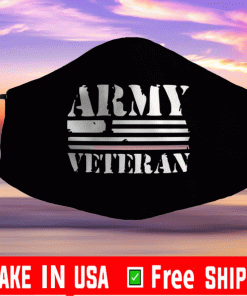 Army Veteran Flag US Face Masks