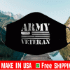 Army Veteran Flag US Face Masks