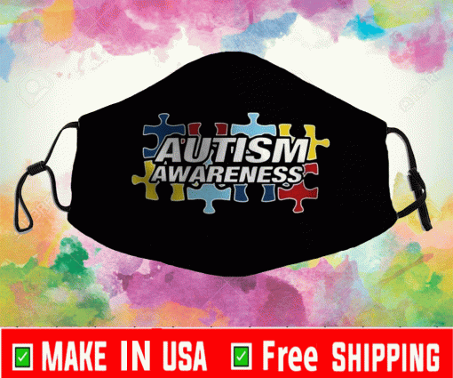 Autism Awareness Puzzle Face Mask