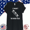 Biden Stumbles Thrice Climbing Windy Steps To Air Force One T-Shirt