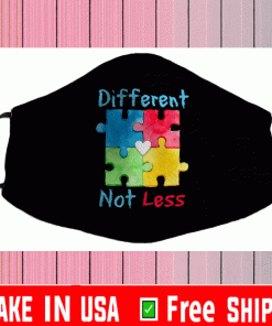 Different Not Less Autism Awareness 2021 Face Mask