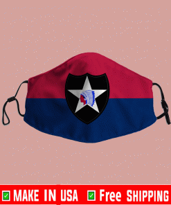 Flag of the United States Army 2nd Infantry Face Mask