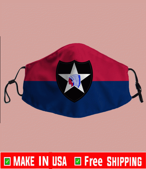 Flag of the United States Army 2nd Infantry Face Mask