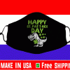 Happy St Pat Trex Day Dino St Patricks Day Face Mask