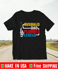 Husband Dad Plumber Legend T-Shirt