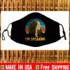 I'm Speaking Kamala Harris Cloth Face Mask - Mr Vice President I'm Speaking Vintage Face Masks