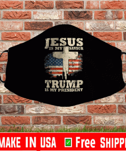 Jesus Is My Savior Trump Is My President Supporter Donald Trump Face Masks