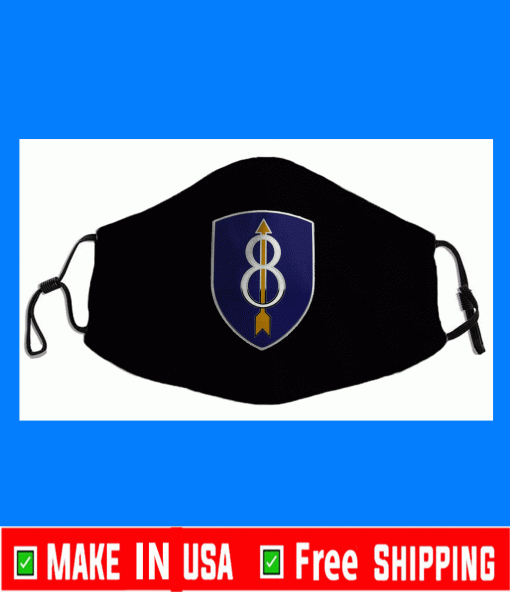 8TH INFANTRY DIVISION, COMBAT SERVICE IDENTIFICATION BADGE FACE MASK