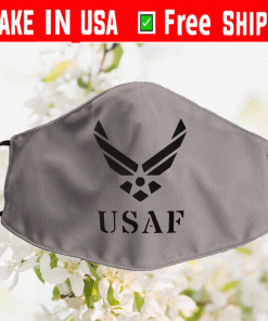 Logo USAF - Air Force Logo Face Mask