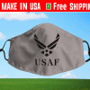 Logo USAF - Air Force Logo Face Mask