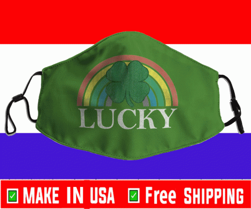 Lucky Shamrock St. Patrick's Day Saint Paddy's Rainbow Irish Face Mask