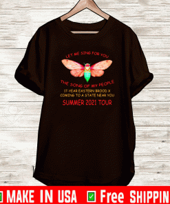 Cicada – let me sing for you the song of my people t-shirt
