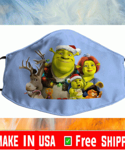 Shrek Donkey Princess Fiona Shrek jr & Puss in boots from Shrek The Halls Cloth Face Masks