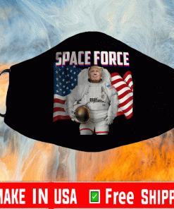 Patriotic Space Force American Flag Trump Face Mask