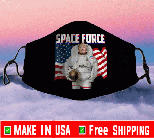 Patriotic Space Force American Flag Trump Face Mask