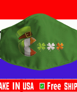 St Patricks Day Clovers Face Mask
