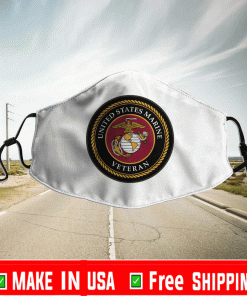 U.S. Marine Corps Veteran Logo Face Masks