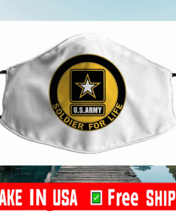 US Army Soldier for Life Cloth Face Mask