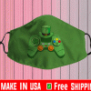 Video Game Gaming St Patricks Day Gamer Boys St. Patty's Day Face Mask