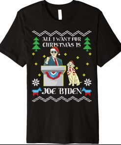 All I Want For Christmas Joe Biden Democratic Party Support Premium T-Shirt