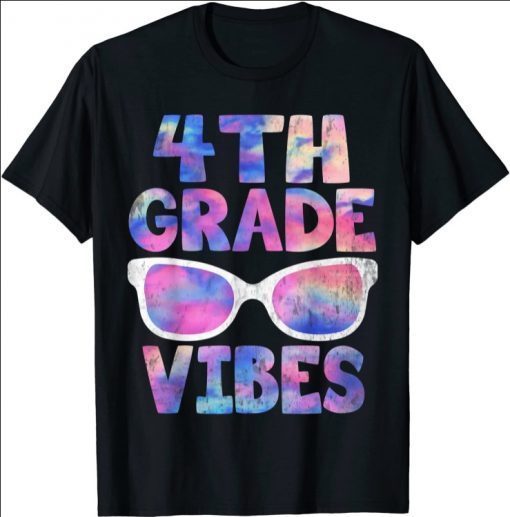 Back To School 4th Grade Vibes Shirt First Day Teacher T-Shirt