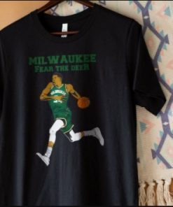 Giannis Antetokounmpo shirt, Giannis shirt, Milwaukee Bucks T-Shirt , Fear The Deer Shirt