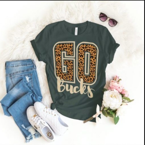 Go Bucks Leopard Shirt, Milwaukee Bucks Women Tee, NBA Bucks Women Shirt