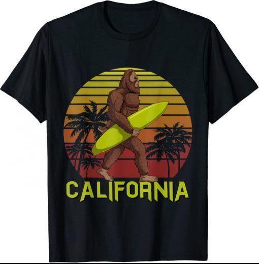 California Retro Surf Vintage Surfer Surfing Men Women Shirts