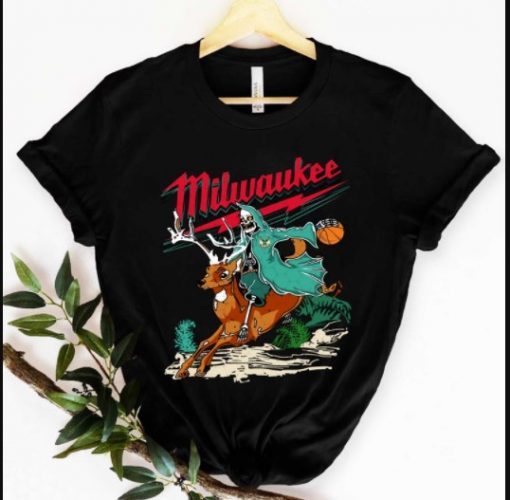 Warren Lotas Milwaukee Bucks “Buckrider” Vintage Shirt