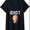 Womens Joe Biden Is An Idiot V-Neck Shirt
