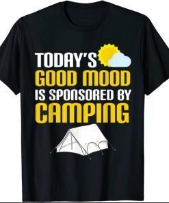 A bad day camping is better than a good day working funniest 2021 Shirt