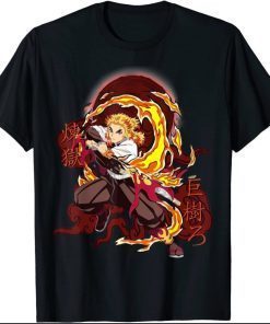 Anime Demons Slayers Kimetsus No Yaibas Rengokus T-Shirt