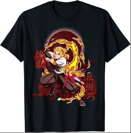 Anime Demons Slayers Kimetsus No Yaibas Rengokus T-Shirt