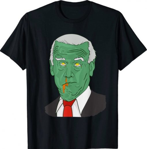 Halloween Joe Biden zombie face costume T-Shirt