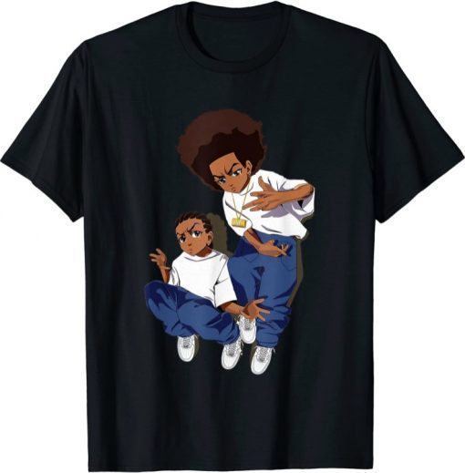 Boondock Riley-Huey Black Sitcom African American Cartoon T-Shirt