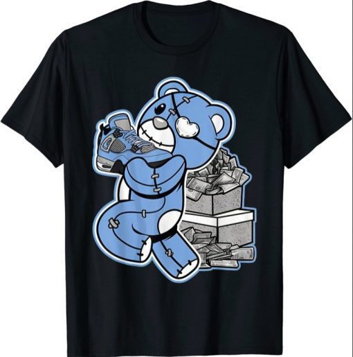 Graphic Tee Match Jordan 4 University Blue Tee Shirt