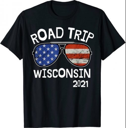 Road Trip Wisconsin 2021 Vacation Family Friends Matching T-Shirt