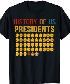 History Of US Presidents 46th Clown President Republicans Tee Shirt