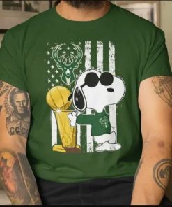 Bucks Championship Snoopy Joe Cool Milwaukee Bucks Cool Tshirt