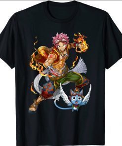 Anime fairy Kawaii Otaku tail Japanese Natsu Waifu Dragneel Shirt