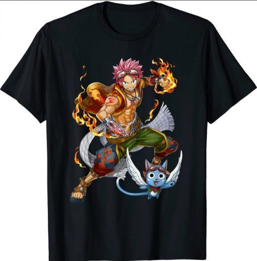 Anime fairy Kawaii Otaku tail Japanese Natsu Waifu Dragneel Shirt